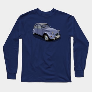 Citroen 2CV in purple Long Sleeve T-Shirt